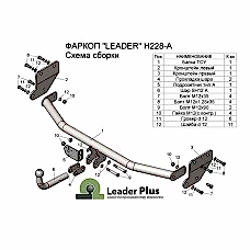 ТСУ Leader Plus для Hyundai Solaris sedan (2017-н.в.) H228-A