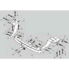 ТСУ PT Group для Mitsubishi Outlander XL (2006-2012) с нержавеющей накладкой, MOX991101