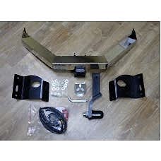 ТСУ ТСС для Mitsubishi Pajero Sport (2016 - н.в.) с нерж. накладкой и быстросъем. шаром под квадрат TCU00013