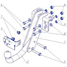 ТСУ AvtoS для UAZ Patriot picap 23632 (2008-н.в.), U06