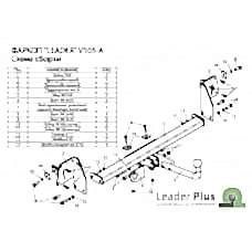 ТСУ Leader Plus для Volkswagen Jetta седан (2005-2010) V105-A
