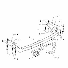 ТСУ Auto-Hak для Toyota Corolla Runx (2001-2006) O47