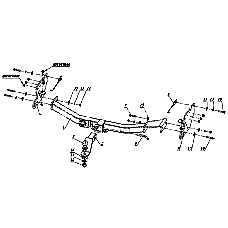 ТСУ ДЗК для Mitsubishi Pajero Sport (2008-2017), быстросъемный шар под квадрат 2