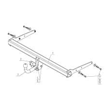 ТСУ AvtoS для Volkswagen Tiguan (2006-2017), VW 35