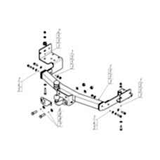 ТСУ для Mitsubishi Pajero Sport (2016 - н.в.), 0094