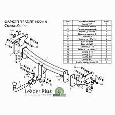 ТСУ Leader Plus для Kia Sorento  (2012-н.в.) H224-A