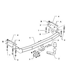 ТСУ Auto-Hak для Toyota Allex (2001-2006) O47