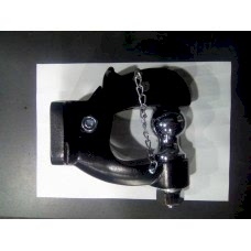 Универсальный фаркоп (ТСУ) крюк черный + шар хром