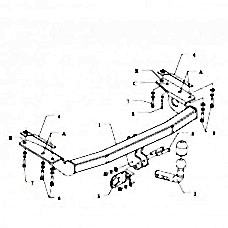 ТСУ Auto-Hak для Toyota Corolla хетчбек (2001-2007) O47 ТСУ Auto-Hak для Toyota Corolla хетчбек (2001-2007) O47