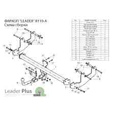 ТСУ Leader Plus для Renault Sandero Stepway (2010 - 2014) R110-A
