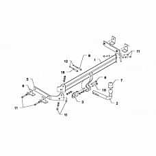 ТСУ Auto-Huk для Mazda 3, Axela седан (2009-2013) M57