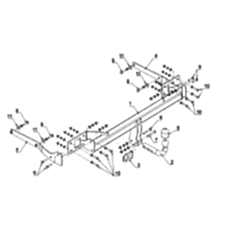 ТСУ Auto-Huk для Mercedes GLK (2008-2015) D41