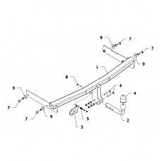 ТСУ Auto-Hak для Volkswagen Passat B7 (2010 - 2015) K57