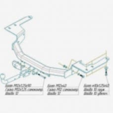 ТСУ для Toyota Kluger V (2000-2007), 3041 ТСУ для Toyota Kluger V (2000-2007), 3041