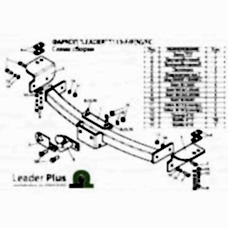 ТСУ Leader Plus для Toyota Land Cruiser Prado 120, 150 (2002- н.в.), T113-FC / T113-F