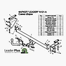 ТСУ Leader Plus для Nissan Qashqai (2006-2013) N121-A